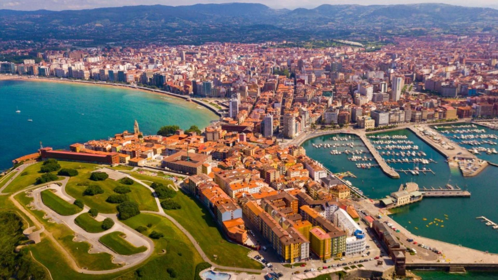 El Mirador Del Centro Daire Gijón Dış mekan fotoğraf