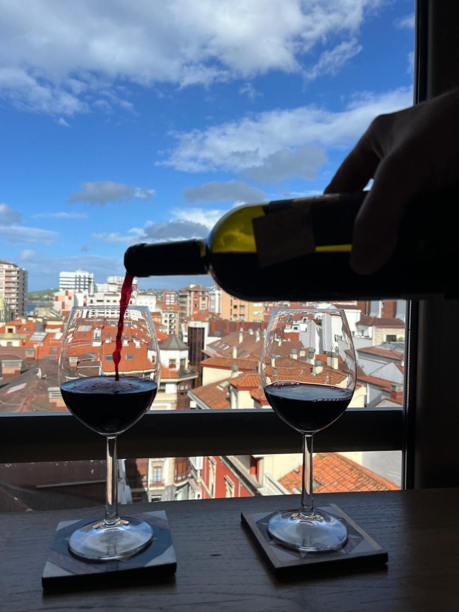 El Mirador Del Centro Daire Gijón Dış mekan fotoğraf
